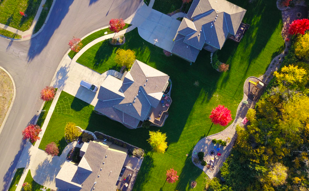 Aerial View of Homes